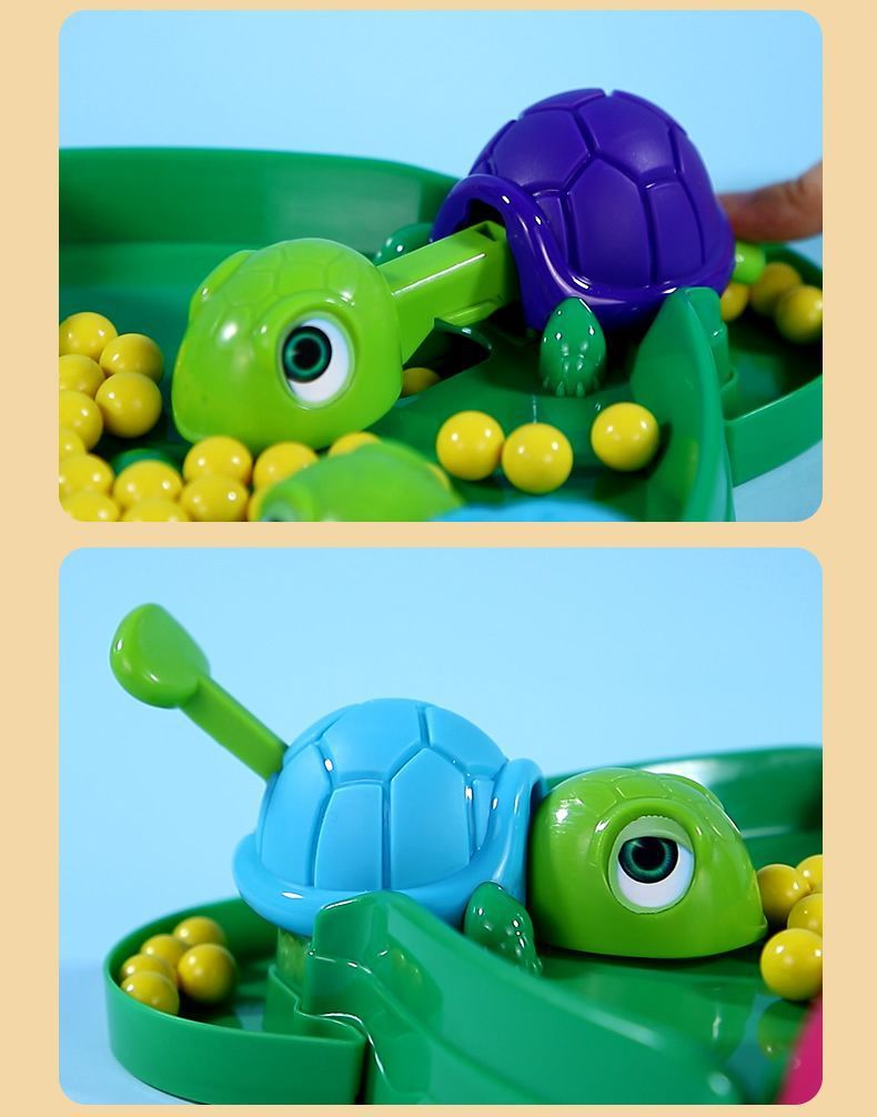 Children's Turtle Bean-eating Toy Parent-child Interactive Multiplayer Play Desktop Game Educational Toy