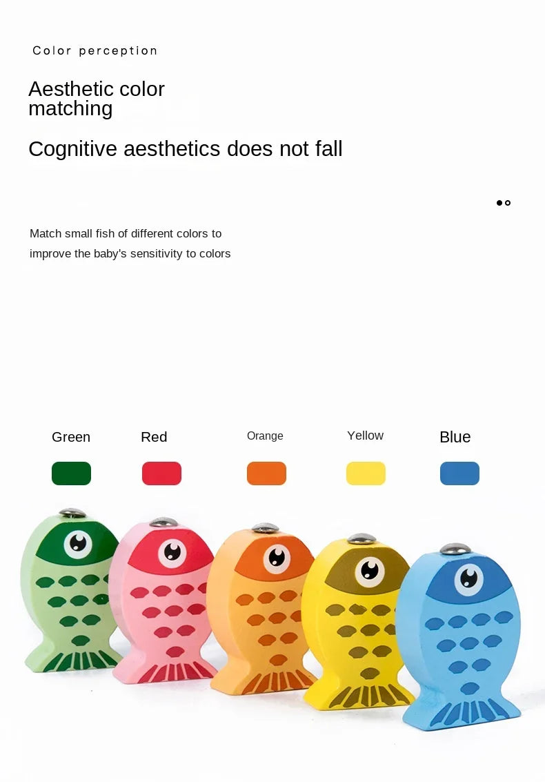 Children Wooden Fishing Game Toys Gift Early Education Alphabet Numeric Cognitive Toys Children Interactive Games Toys for Gifts